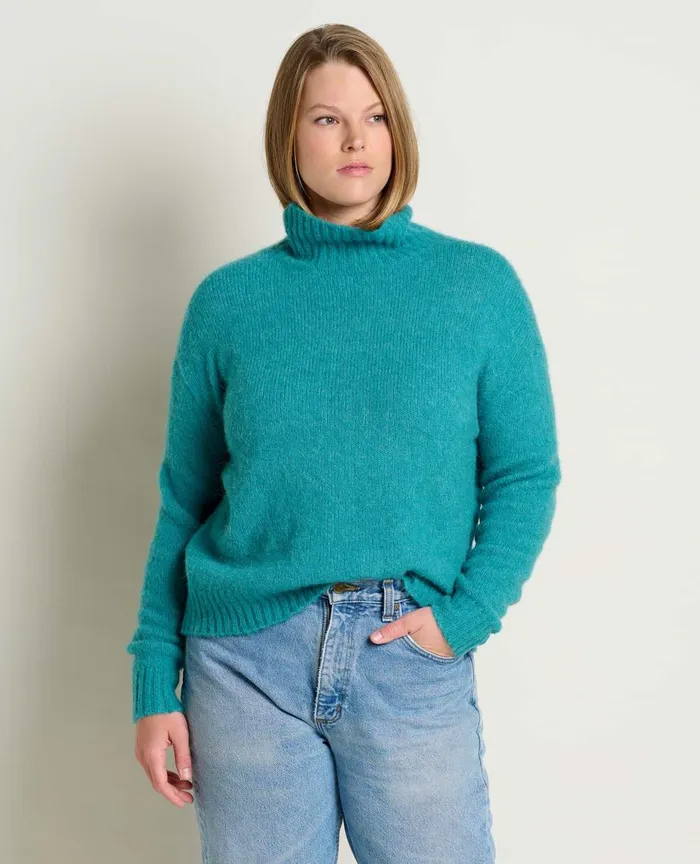 ToadandCo Sweaters Toddy TNeck Sweater Cyan 8211 Women039s