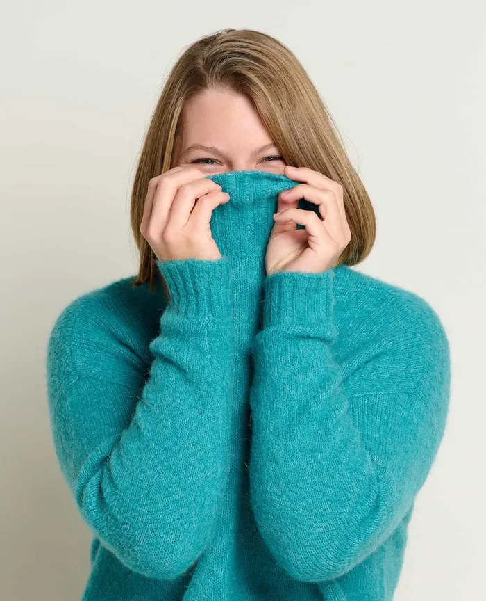 ToadandCo Sweaters Toddy TNeck Sweater Cyan 8211 Women039s