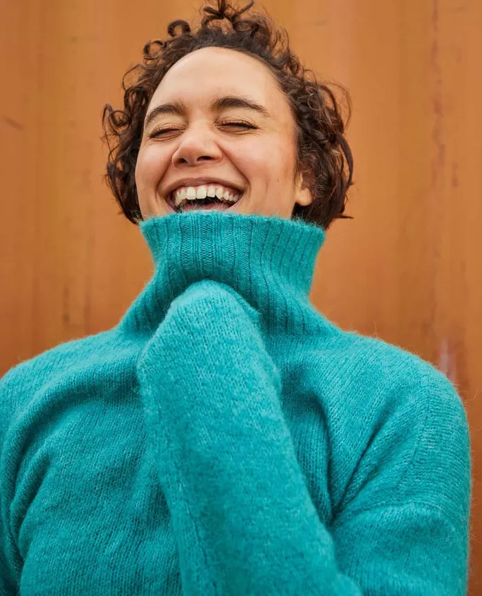 ToadandCo Sweaters Toddy TNeck Sweater Cyan 8211 Women039s