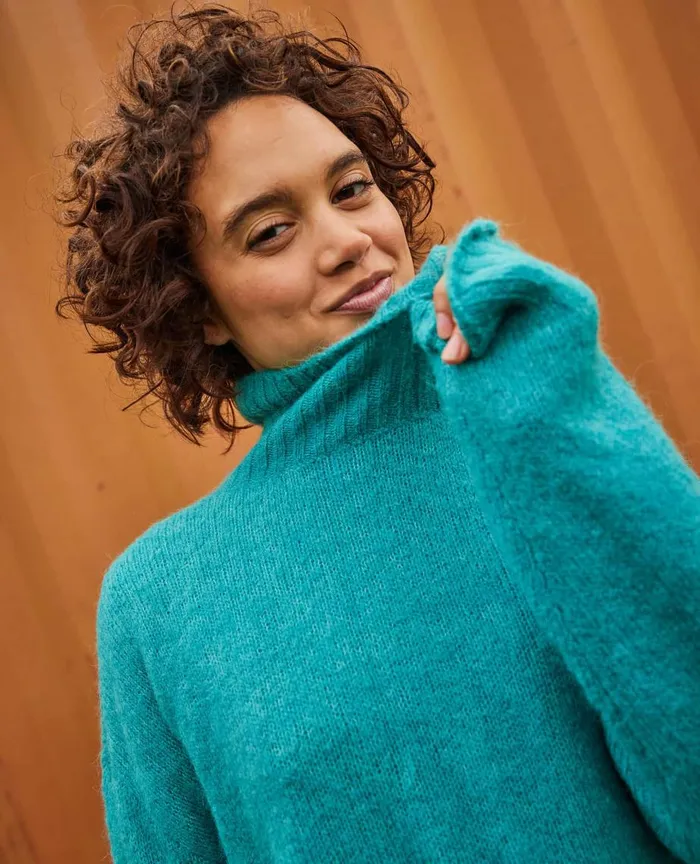 ToadandCo Sweaters Toddy TNeck Sweater Cyan 8211 Women039s