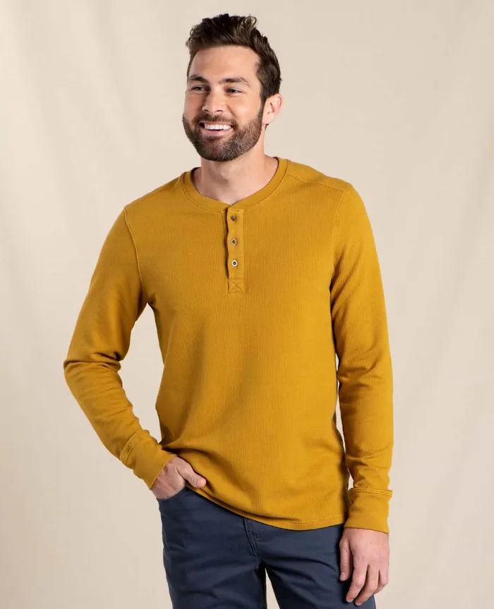 ToadandCo TShirts Men039s Ponderosa Long Sleeve Henley Antler 8211 Men039s