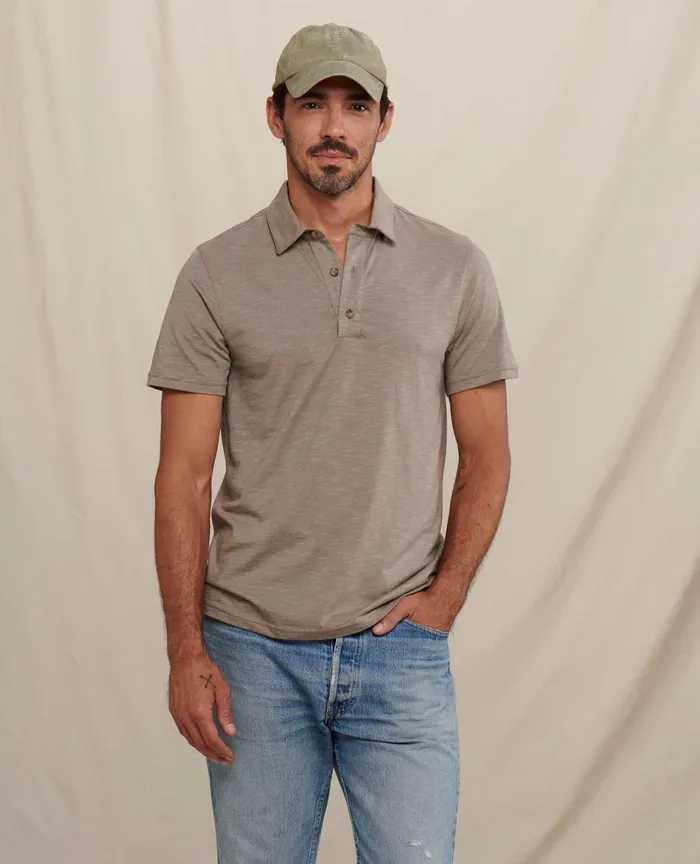 ToadandCo TShirts Tempo Short Sleeve Polo Dark Chino 8211 Men039s