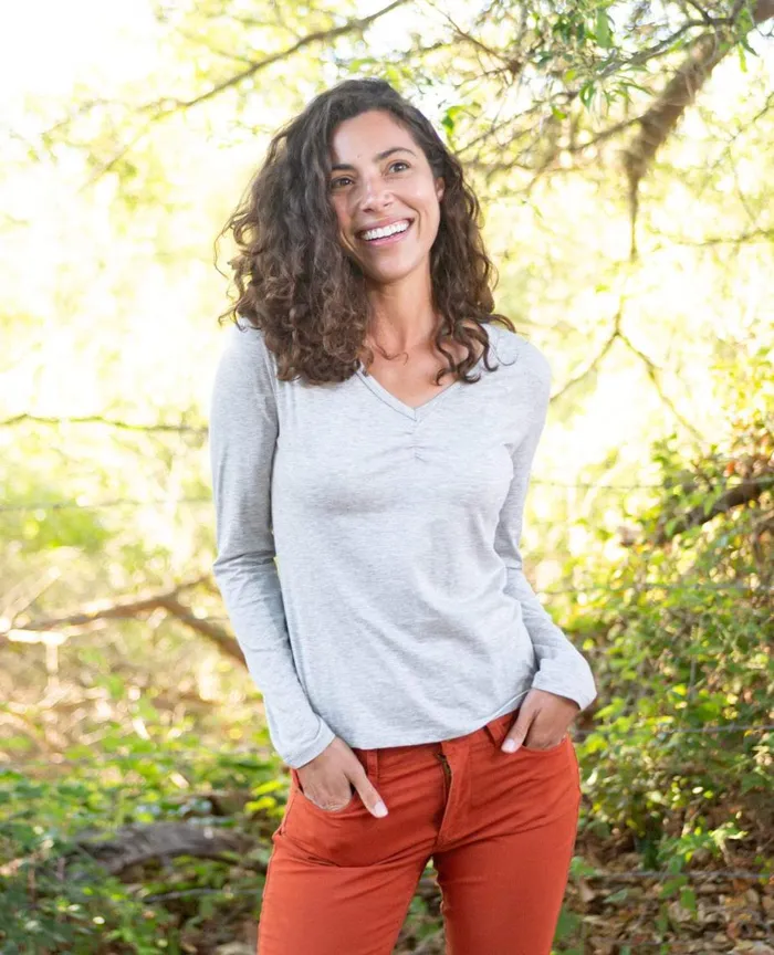 ToadandCo Tops and TShirts Rose Long Sleeve Tee Heather Grey 8211 Women039s