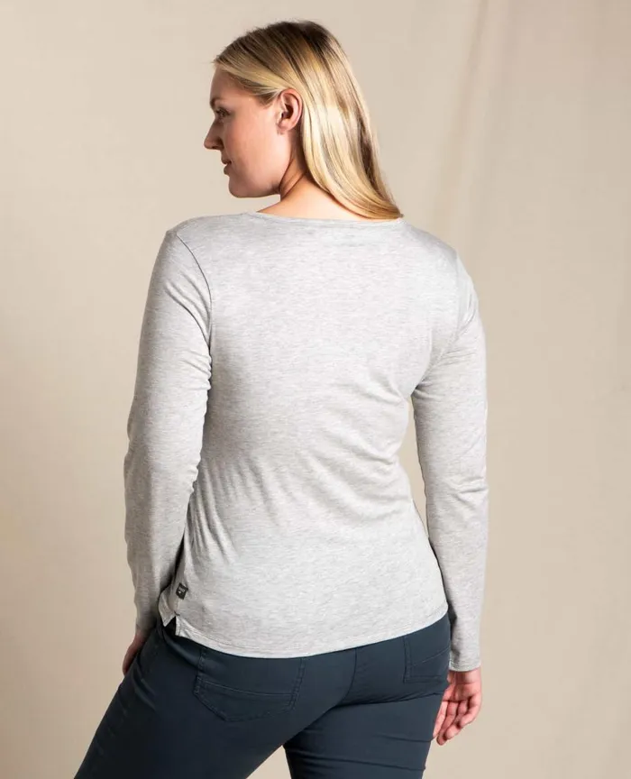 ToadandCo Tops and TShirts Rose Long Sleeve Tee Heather Grey 8211 Women039s