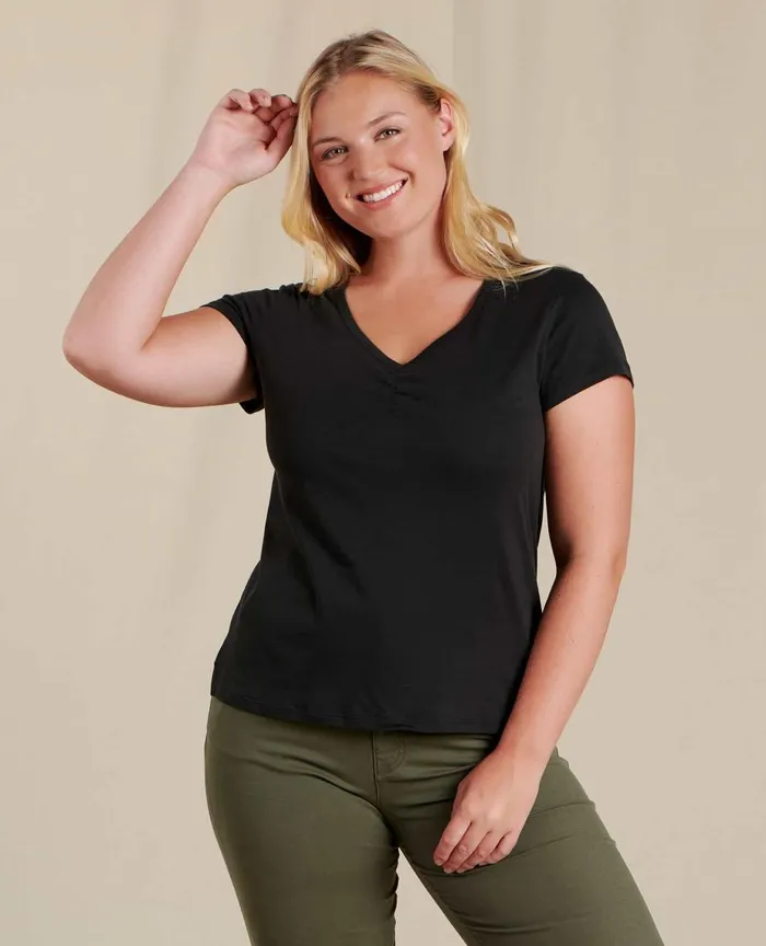 ToadandCo Tops and TShirts Rose Short Sleeve Tee Black 8211 Women039s