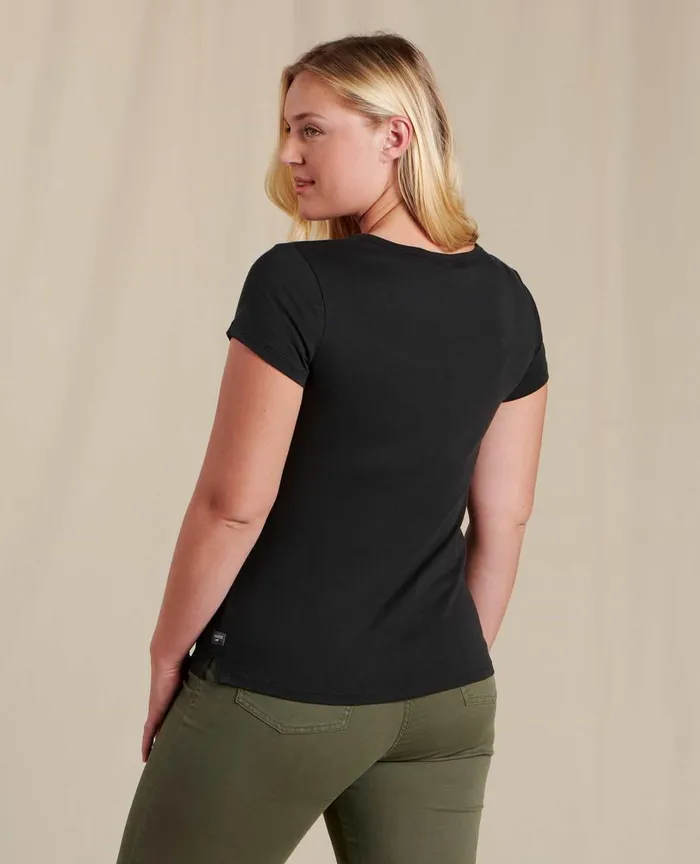 ToadandCo Tops and TShirts Rose Short Sleeve Tee Black 8211 Women039s