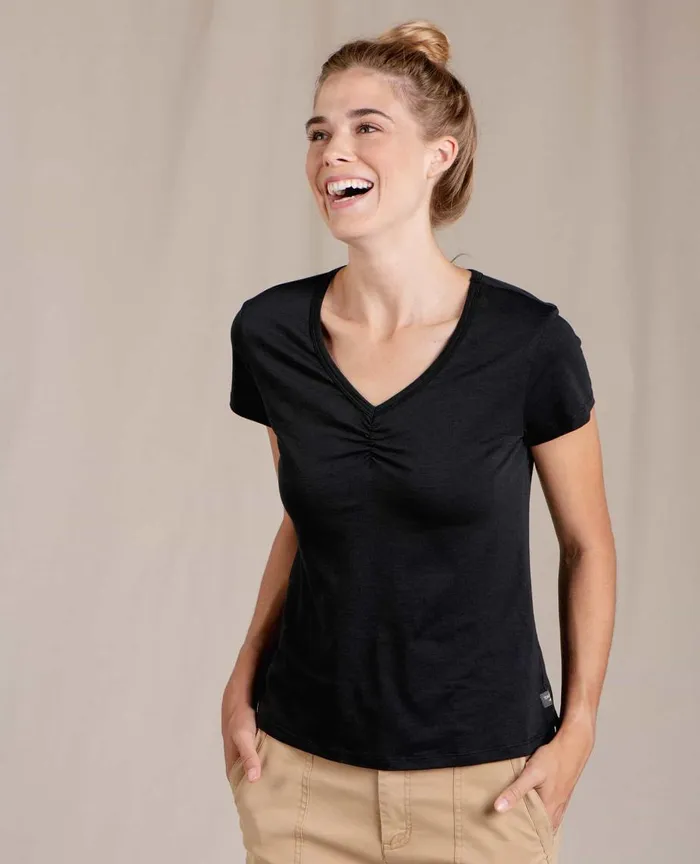 ToadandCo Tops and TShirts Rose Short Sleeve Tee Black 8211 Women039s