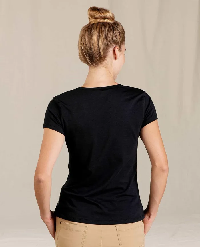 ToadandCo Tops and TShirts Rose Short Sleeve Tee Black 8211 Women039s