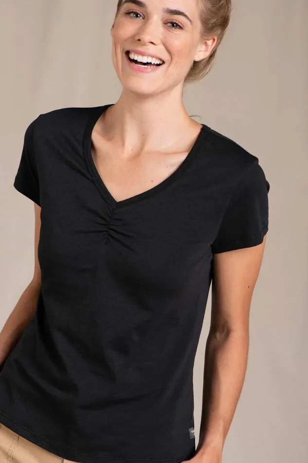 ToadandCo Tops and TShirts Rose Short Sleeve Tee Black 8211 Women039s