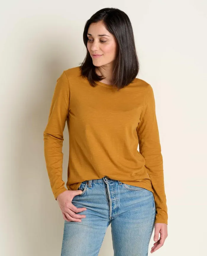 ToadandCo Tops and TShirts Women039s Primo Long Sleeve Crew Cardamom 8211 Women039s