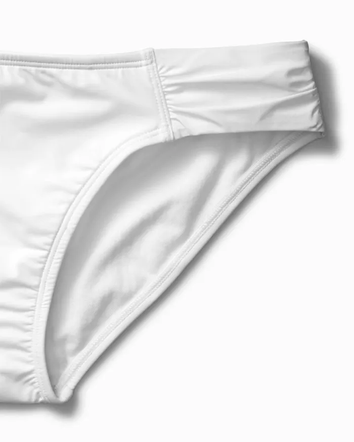 Tommy Bahama Bikini Bottoms Pearl Shirred Hipster Bikini Bottoms White 8211 Women
