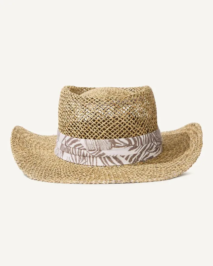 Tommy Bahama Hats and Caps Seagrass Gambler Hat Brown 8211 Men