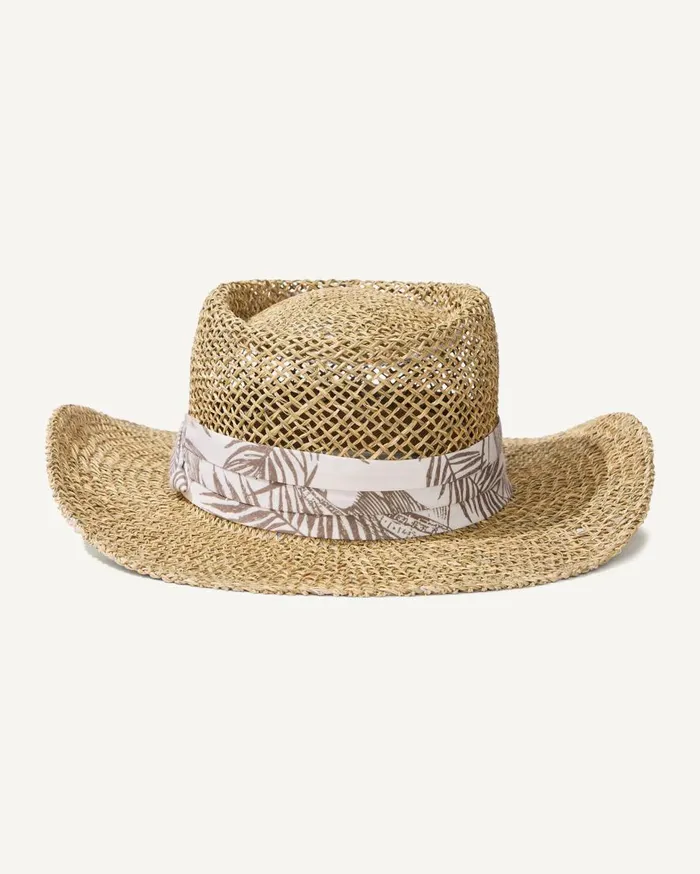 Tommy Bahama Hats and Caps Seagrass Gambler Hat Brown 8211 Men