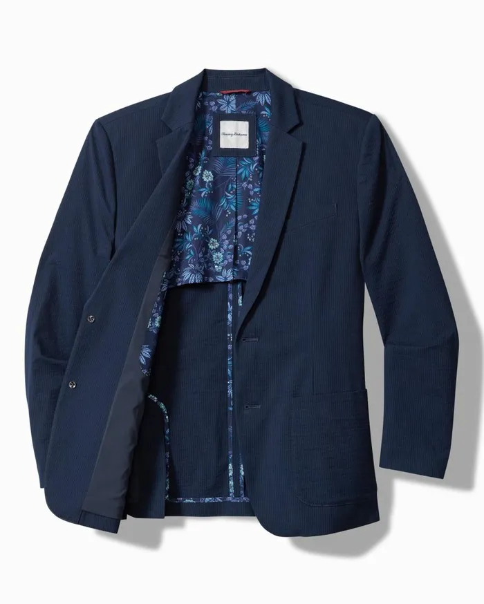 Tommy Bahama Jackets and Outerwear Nova Wave StretchSeersucker Blazer Maritime 8211 Men Tommy Bahama Jackets and Outerwear Nova Wave StretchSeersucker Blazer Maritime 8211 Men