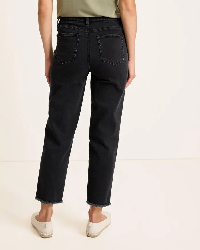Tommy Bahama Jeans HighRise Cropped StraightLeg Jeans Coastal Black Wash 8211 Women
