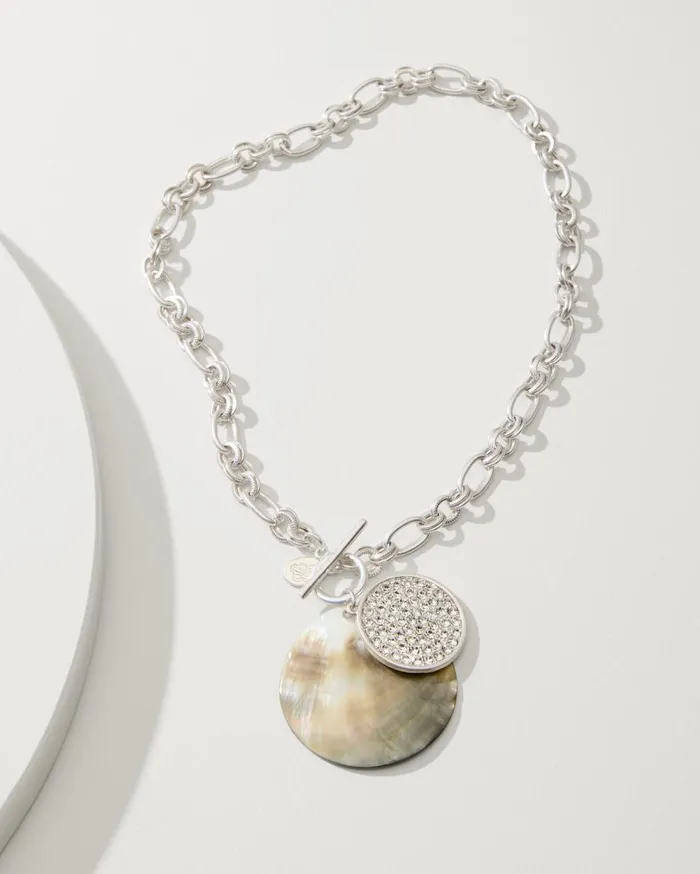 Tommy Bahama Jewelry Marco Island Shell Pendant Necklace Silver 8211 Women
