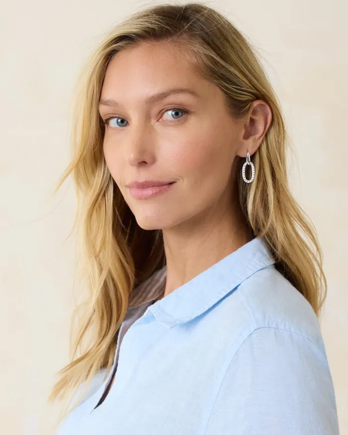 Tommy Bahama Jewelry Sanibel Island Crystal Link Drop Earrings Silver 8211 Women Tommy Bahama Jewelry Sanibel Island Crystal Link Drop Earrings Silver 8211 Women