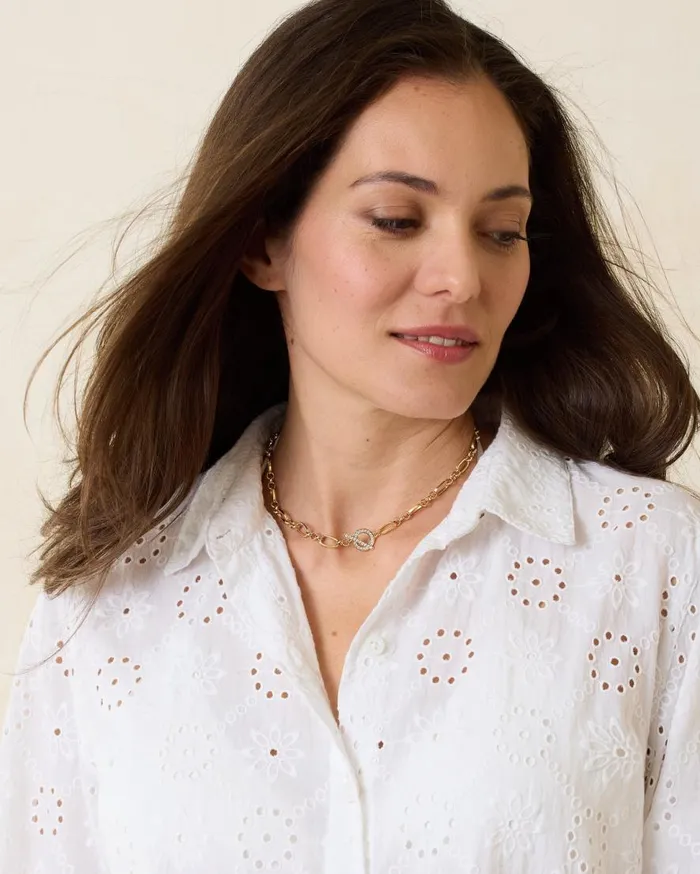 Tommy Bahama Jewelry Sanibel Island Crystal Link Necklace Gold 8211 Women Tommy Bahama Jewelry Sanibel Island Crystal Link Necklace Gold 8211 Women