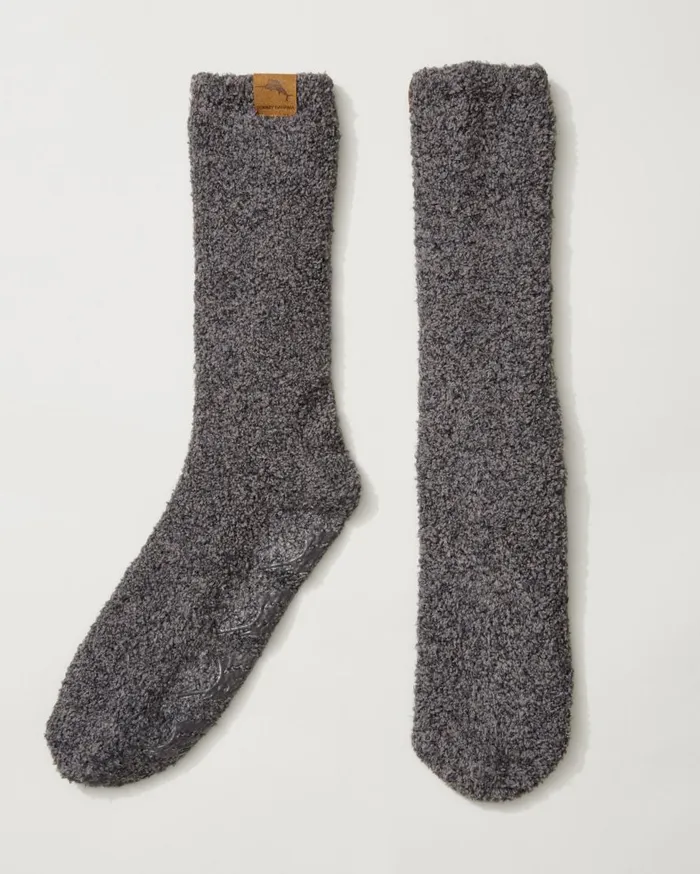 Tommy Bahama Loungewear and Pajamas Island Soft Lounge Socks Charcoal Marl 8211 Men