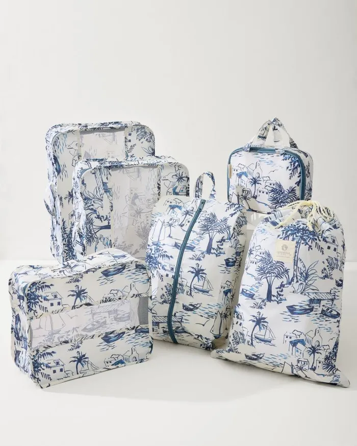 Tommy Bahama Luggage and Travel Daise Seascape Packing Cube 6Piece Set Daise Seascape 8211 WomenBeach and Home Tommy Bahama Luggage and Travel Daise Seascape Packing Cube 6Piece Set Daise Seascape 8211 WomenBeach and Home