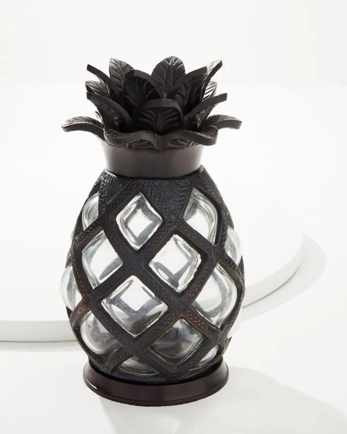 Tommy Bahama Outdoor Accessories Large Glass Pineapple Votive Holder Clear 8211 Beach and Home Tommy Bahama Outdoor Accessories Large Glass Pineapple Votive Holder Clear 8211 Beach and Home