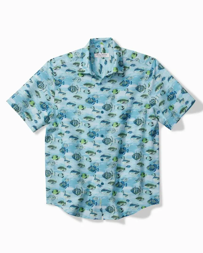 Tommy Bahama Shirts Bahama Coast Fintastic IslandZone Shirt Tidal Lagoon 8211 Men
