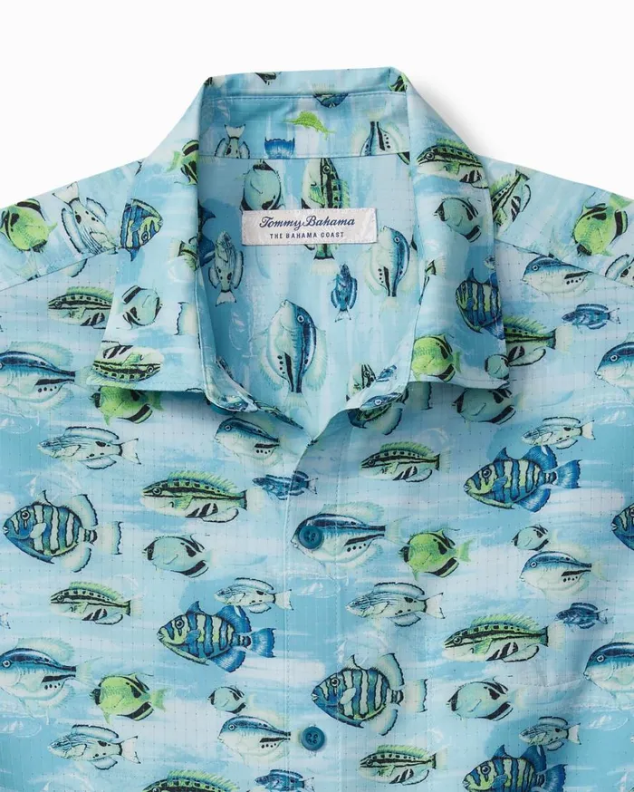 Tommy Bahama Shirts Bahama Coast Fintastic IslandZone Shirt Tidal Lagoon 8211 Men Tommy Bahama Shirts Bahama Coast Fintastic IslandZone Shirt Tidal Lagoon 8211 Men