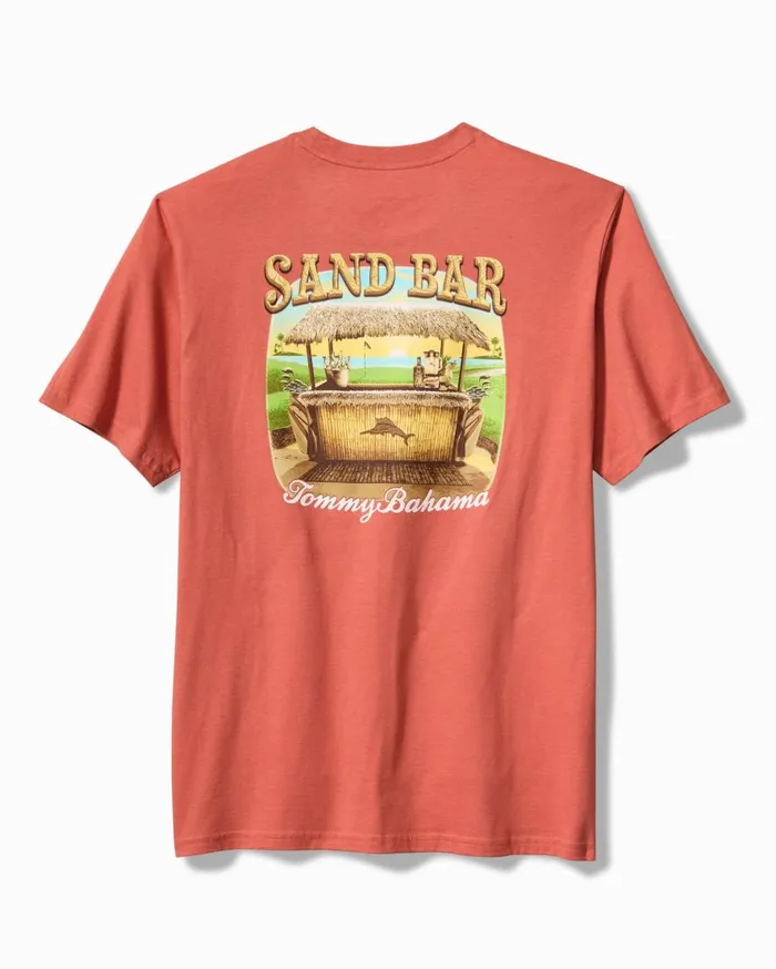 Tommy Bahama Shirts Bar For The Course Graphic TShirt Red Ginger 8211 Men