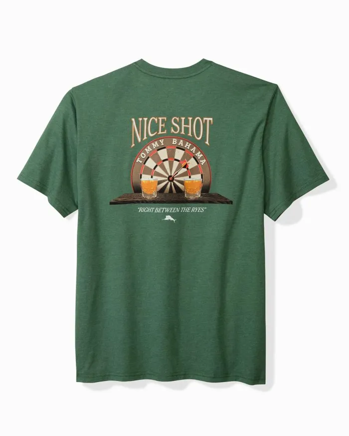 Tommy Bahama Shirts Between The Ryes Graphic Pocket TShirt Green Meadow Heather 8211 Men