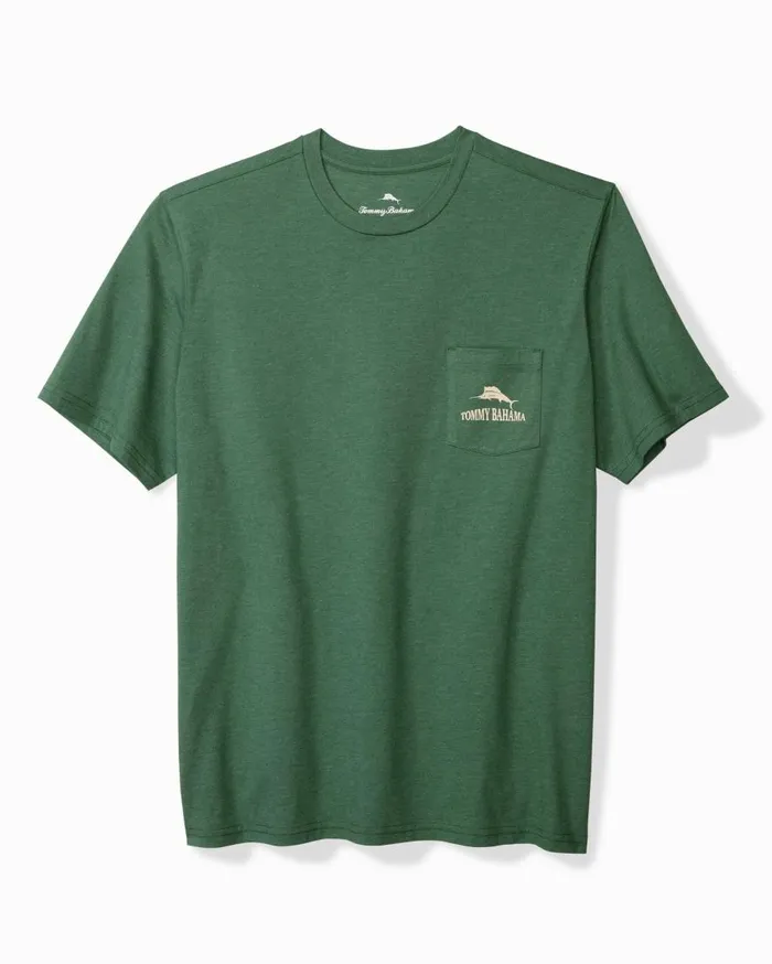 Tommy Bahama Shirts Between The Ryes Graphic Pocket TShirt Green Meadow Heather 8211 Men Tommy Bahama Shirts Between The Ryes Graphic Pocket TShirt Green Meadow Heather 8211 Men