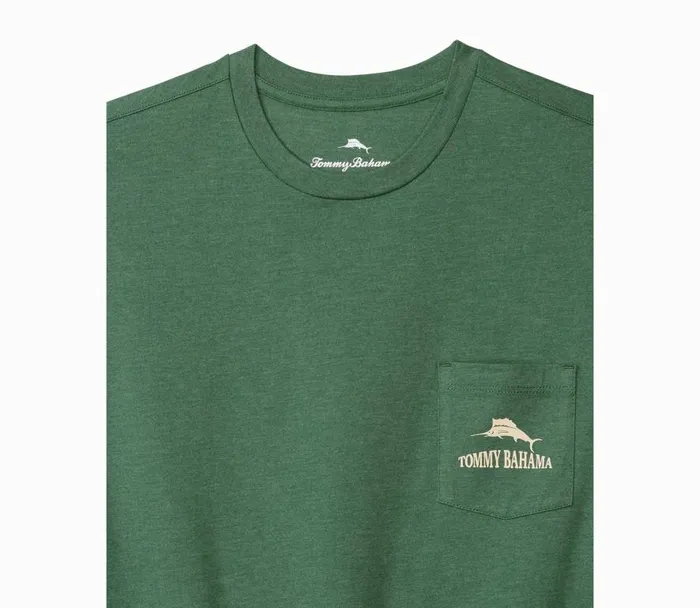 Tommy Bahama Shirts Between The Ryes Graphic Pocket TShirt Green Meadow Heather 8211 Men Tommy Bahama Shirts Between The Ryes Graphic Pocket TShirt Green Meadow Heather 8211 Men