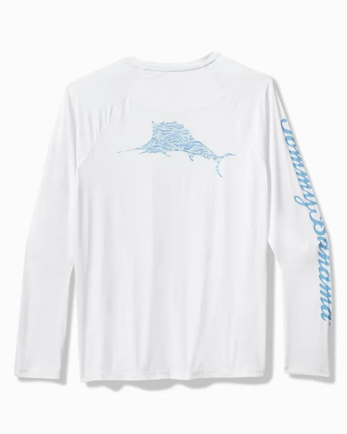Tommy Bahama Shirts Chill Time Surf IslandZone Rash Guard White 8211 Men
