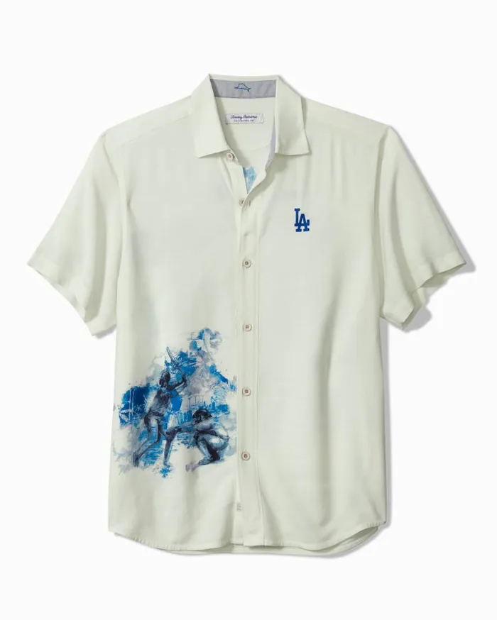 Tommy Bahama Shirts MLB Veracruz Cay Ace Islanders ShortSleeve Shirt Losangelesdodgers 8211 Men Tommy Bahama Shirts MLB Veracruz Cay Ace Islanders ShortSleeve Shirt Losangelesdodgers 8211 Men