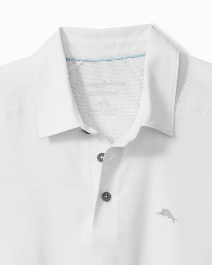 Tommy Bahama Shirts Palm Coast Pro IslandZone Polo White 8211 Men