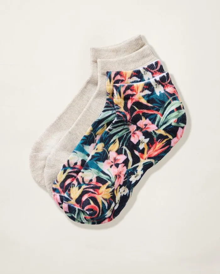 Tommy Bahama Shoes and Sandals IslandZone Performance Athletic Socks 2 Pack Assorted 8211 Women
