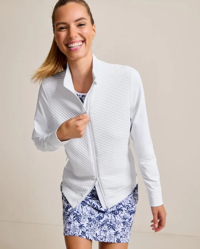 Tommy Bahama Sweatshirts Aubrey Quilted Hybrid Jacket White 8211 Women
