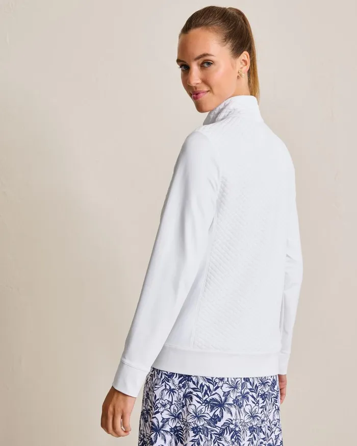 Tommy Bahama Sweatshirts Aubrey Quilted Hybrid Jacket White 8211 Women