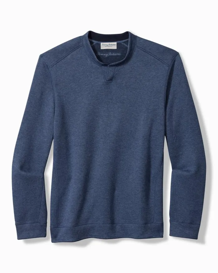 Tommy Bahama Sweatshirts Flip Coast Reversible Abaco Sweatshirt Blue Note Heather 8211 Men