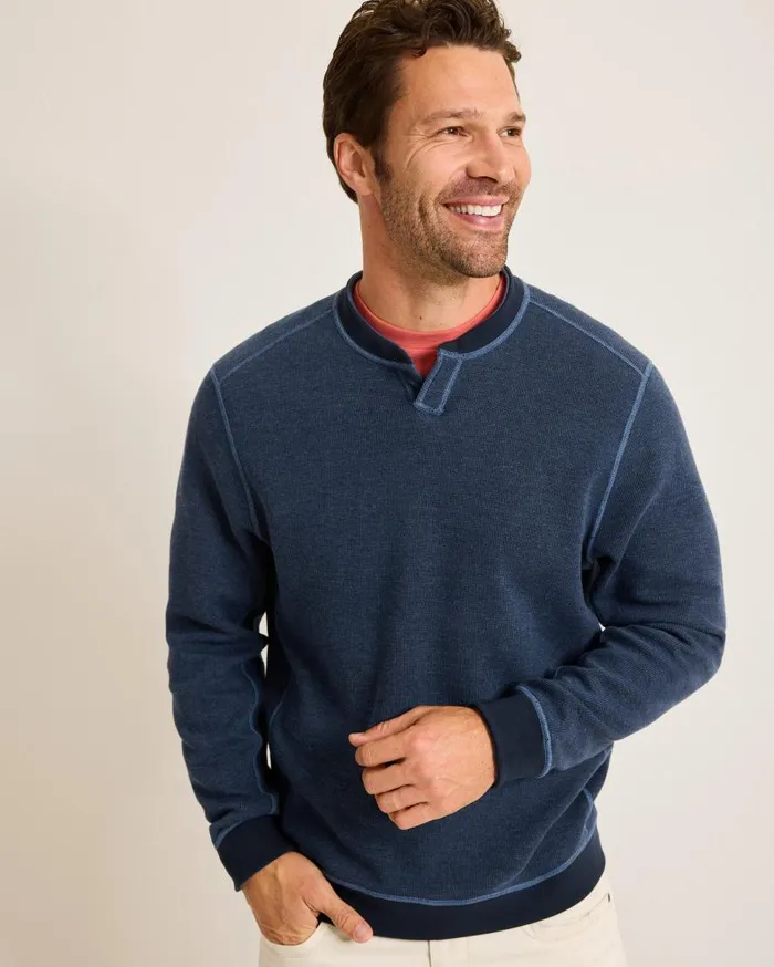 Tommy Bahama Sweatshirts Flip Coast Reversible Abaco Sweatshirt Blue Note Heather 8211 Men Tommy Bahama Sweatshirts Flip Coast Reversible Abaco Sweatshirt Blue Note Heather 8211 Men