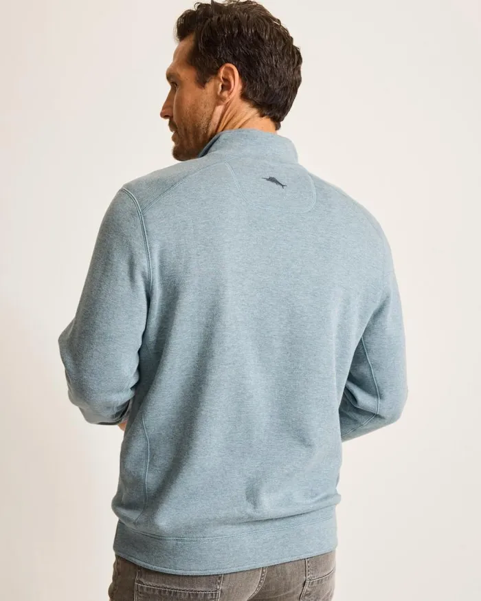 Tommy Bahama Sweatshirts Flip Coast Reversible Snap Mock Sweatshirt Dark Twilight Blue Heather 8211 Men