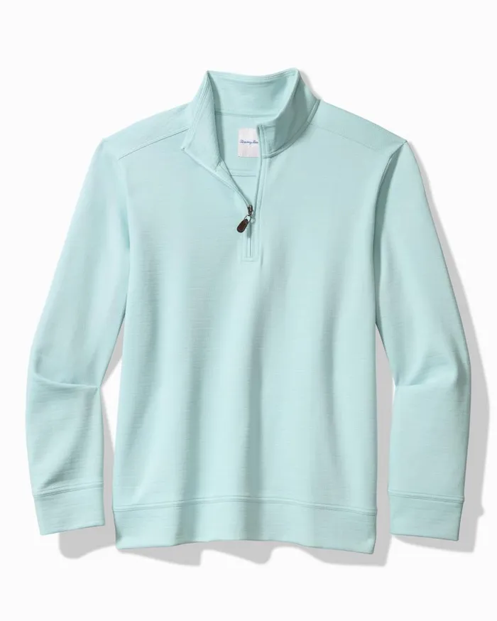 Tommy Bahama Sweatshirts St Kitts HalfZip Sweatshirt Sterling Blue 8211 Men
