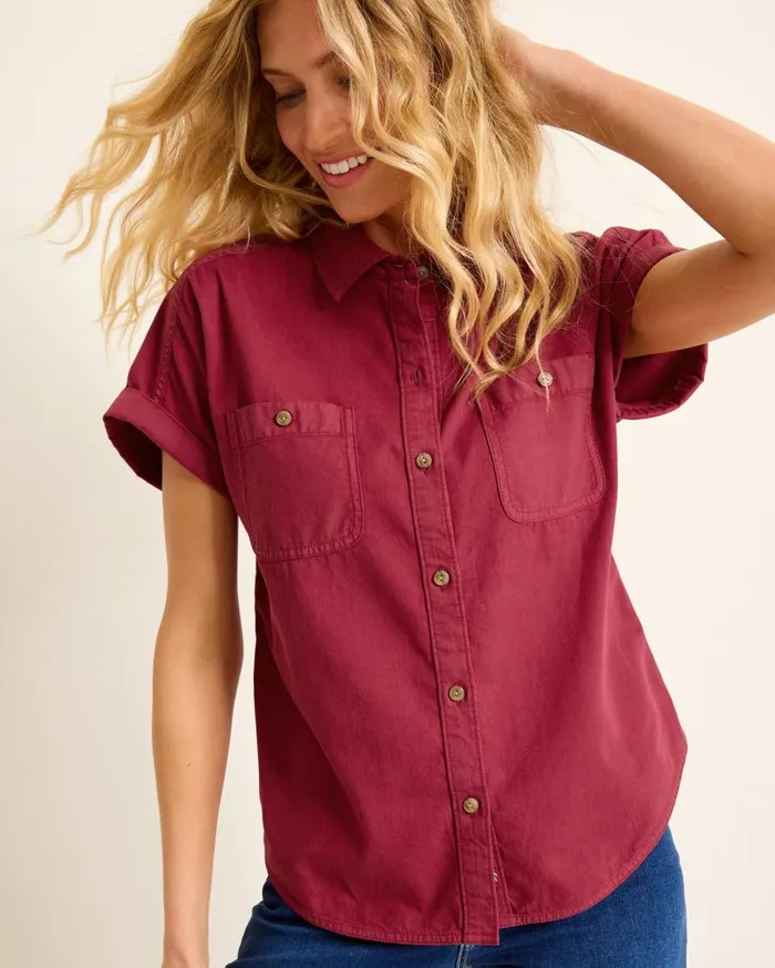 Tommy Bahama Tops and Shirts Coastal Twill Shirt Rhumba 8211 Women