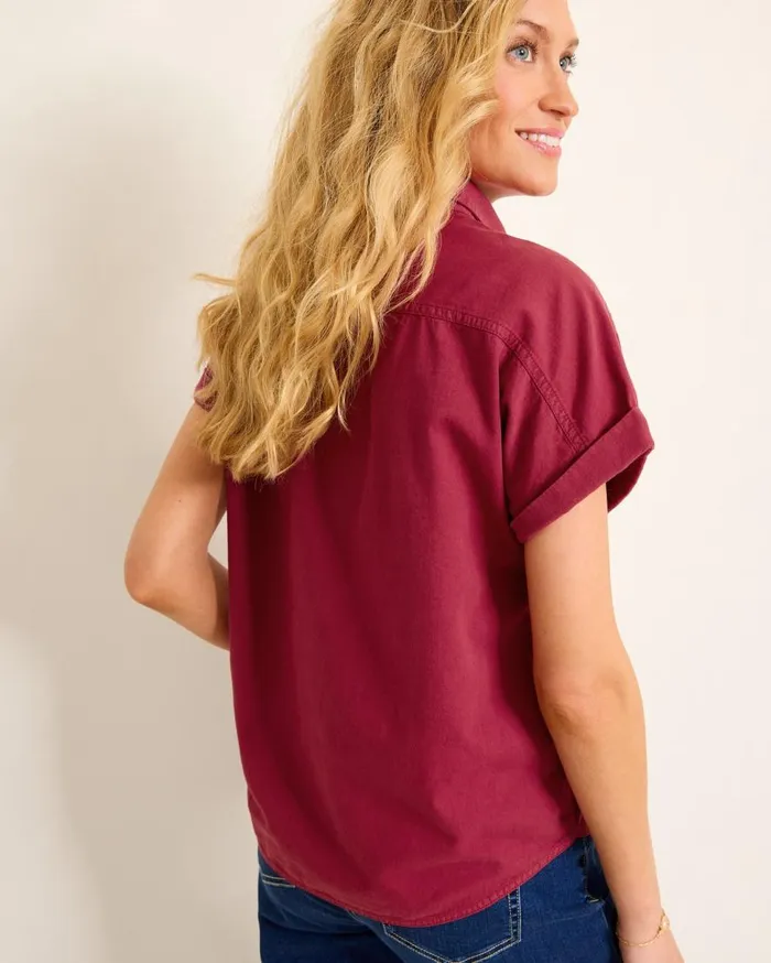 Tommy Bahama Tops and Shirts Coastal Twill Shirt Rhumba 8211 Women