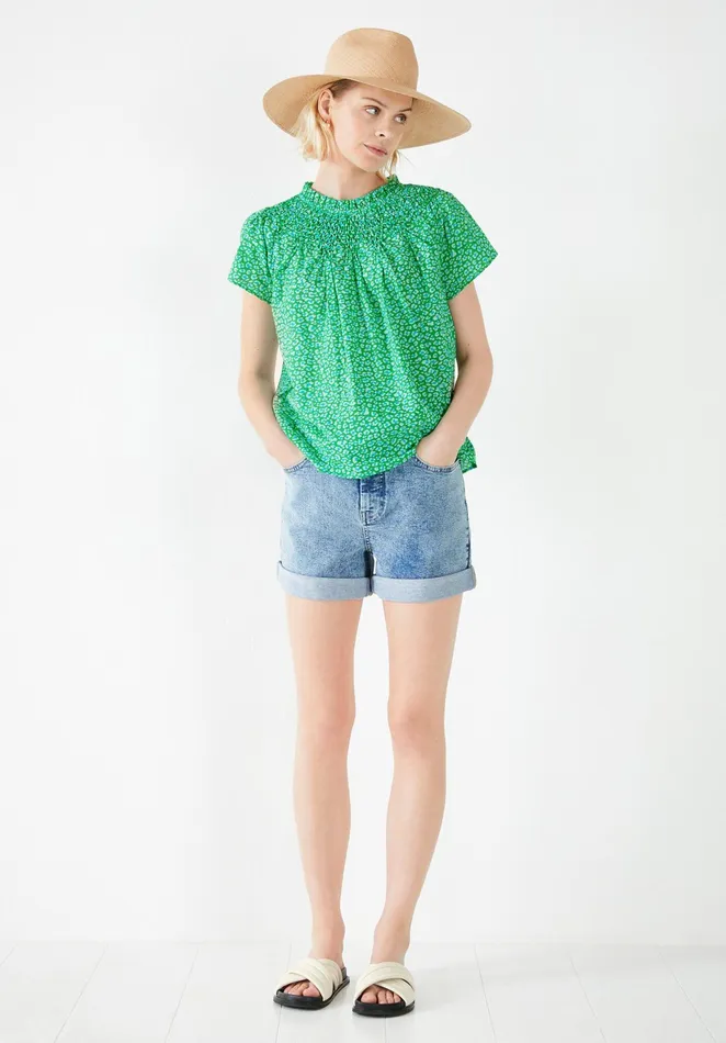Tops and TShirts Women Hush Carmela Top Graphic Leopard Green