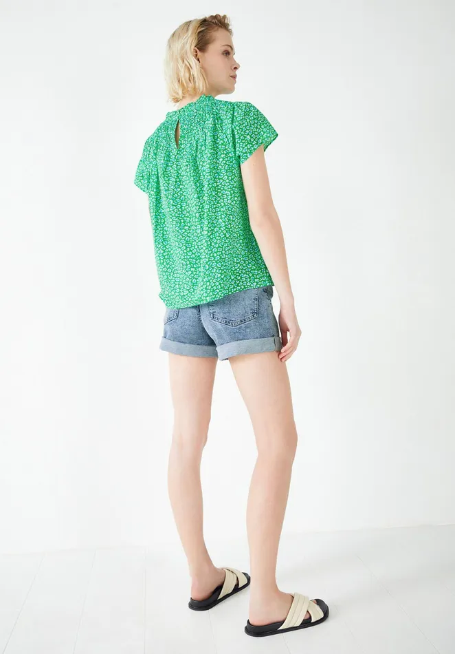Tops and TShirts Women Hush Carmela Top Graphic Leopard Green