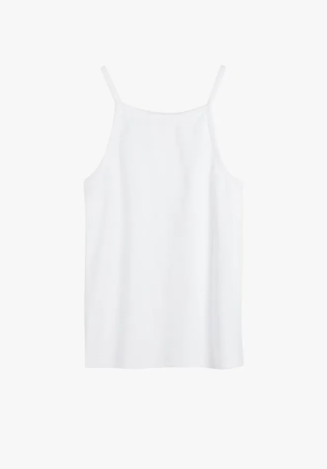 Tops and TShirts Women Hush Como Ribbed Vest Top White
