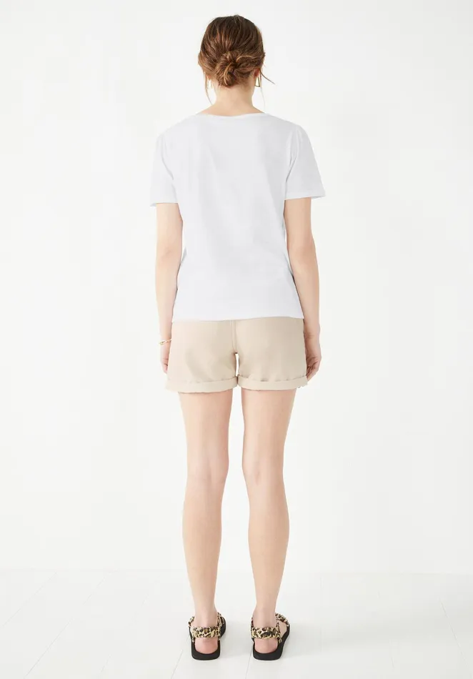Tops and TShirts Women Hush Hani Ladder Lace TShirt White