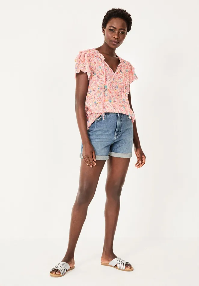 Tops and TShirts Women Hush Lauren Printed Top Watercolour Paisley