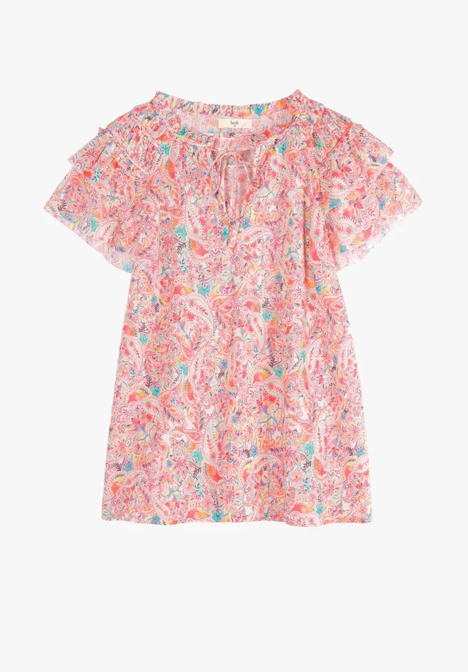 Tops and TShirts Women Hush Lauren Printed Top Watercolour Paisley