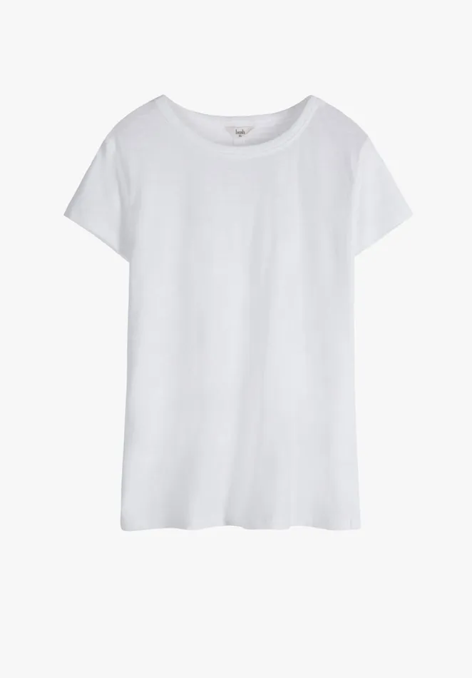 Tops and TShirts Women Hush Slim Fit Crew Tee White